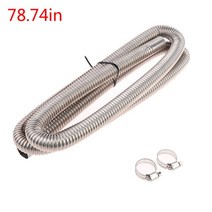 스텐주름관 5060120200cm 자동차 스테인레스 소재 배기관 주름진 원형 파이프 주차 소음기 디젤 히터 자동차 배기관, 3-사진으로