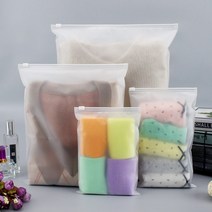 슬라이드 지퍼백 반투명 포장 봉투 통풍구 바람구멍 무광 PE 비닐, 20x25cm