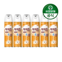 해피홈 에어로솔 모기약 감귤향, 6개입, 500ml