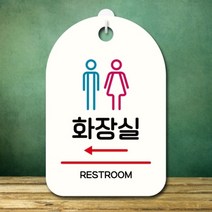안내판 팻말 푯말 S7 250 공용화장실 왼쪽표지판 안내판 표찰 팻말 푯말 미니간판 미끄럼주의 카페간판 OPEN 잠시외출중 OPENCLOSE 오픈클로즈문패 팻말제작 안, 화이트