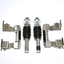 581442D550Front 브레이크 휠 실린더 수리 키트 핀 나사 가이드로드 가이드 래치 패드 circlip For Hyundai, 01 금