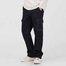 스타일에스 남자 빅사이즈 와이드 스판 카고 데님 팬츠 청바지 포켓 긴바지