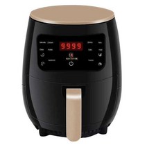 업소용 튀김기 튀김기계 소형 1400W 4.5L 스마트 에어 프라이어 전기 오일리스 쿠커 LCD 화면 작동 패널, 01 Black_02 미국