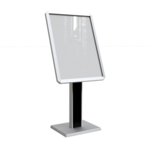 실외 배너 거치대 미니 입간판 예쁜 미용실 입구 심플, 실버(60X80cm)