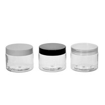 [허브스프레이] PET 크림용기 20g 30g 40g 50g 100g 150g 200g 250g DIY 소분 용기 슬라임통, 150g투명 흰색캡