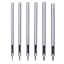 가죽 공예 도구 세트 펀칭 치즐 외 0.5-2.5mm DIY 수제 벨트 펀칭 구멍 펀치 중공 드릴링 펀처, 2.5mm