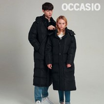 오카시오 오리털 롱패딩 블랙/남녀공용 롱코트 자켓