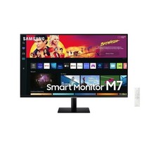 삼성전자(주) 삼성전자(주) 삼성전자 스마트모니터 M7 UHD 4K 32인치 DeX IoT SmartThings 미러링 넷플릭스 유튜브 / 블랙 화이트, 1. S32BM700 블랙