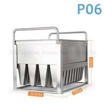 가정용 소프트 아이스크림 기계 철판 젤라또머신 가지 용 스 팝 몰드 롤리 클 홀더가있는 스테인레스 블록, 10 Robot WeldingP06