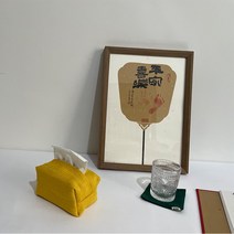 티슈케이스 패브릭 북유럽 레트로 소품 린넨 인테리어, 핑크