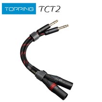 TOPPING TCT2 HIFI 오디오 케이블 TRS-캐논 대형 3셀 6.35-캐논 밸런싱 라인, [03] TCT2-125CM, TCT2-125CM