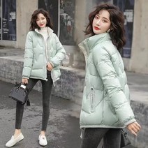 Mao대외 무역 새로운 여성 짧은 코튼 패딩 자켓 스탠드 칼라 느슨한 패션 두꺼운 따뜻한 코튼 패딩 자켓 코튼 패딩 코트