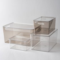 인블룸 투명 다용도 공간박스 대형 (뚜껑포함), 선택:투명, 단품