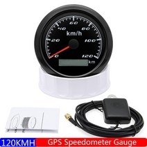 GPS HUD 30 ~ 120KMH 85mm GPS 안테나가있는 속도계 게이지 7 색 백라이트 주행 거리계 범용 자동차 보트, 08 120KMH BB
