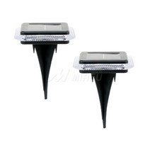 태양광 바닥등 스퀘어 매립등 벽등 8LED 솔라 정원등, 옐로우