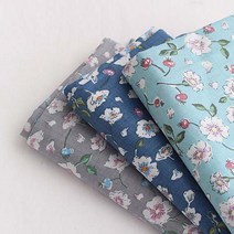 (천마마) 대폭60수아사-봄의꽃3컬러(옷 스카프 소품 이불), 그레이