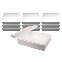 자체브랜드 스티로폼박스 백색 등3호 D3 10개, 1개