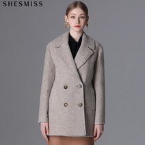 쉬즈미스 알파카 핸드메이드 하프 코트_SWHCTK42060