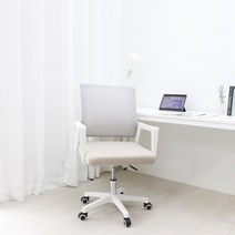 비애노 컴퓨터의자 사무용 사무실 학생 책상 의자 BA200, 화이트프레임(무헤드)+그레이