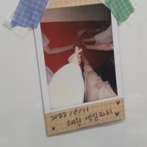 폴라로이드사진테이프 포토꾸미기스티커 종이라벨지, 베이지