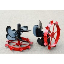 배토기 휴립기 도랑 관리기 쟁기 트랙터 로터리 경운기, 날개 32개(작은 철제 바퀴 포함)