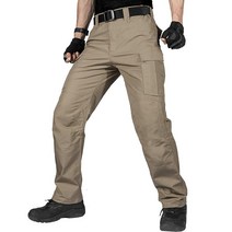 FREE SOLDIER 남성용 카고 팬츠 경량 작업 방수 전술 하이킹 아웃도어용 포켓 포함카키 너비 71.1cm x 길이 76.2cm28x30인치
