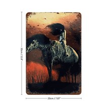 타지 않음 (승마) Zdzis? Aw beksiłski 금속 사인 장식 플레이트 주석 벽 빈티지 향수 라운드, [04] 30x20cm, 03 B1_04 30x20cm