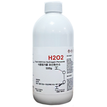 이온유통 식품첨가물등급 과산화수소35% 500g H2O2 1병 (스포이드 주사기 동봉)