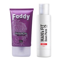 패디 몰딩 크레이 헤어 왁스 120ml+맨즈핏 옆머리 스트레이트 셀프 다운펌 100ml