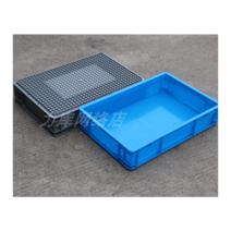 컨테이너 박스 콘티 바스켓 농산물 운반 플라스틱통, 300X200X120 강화 바닥X감색, 1개