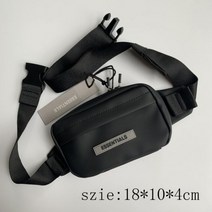 파우치 힙색 힙팩 크로스백 가방 남녀공용 캐주얼 여행 블랙 카키색 숄더백 필수품, 블랙 A