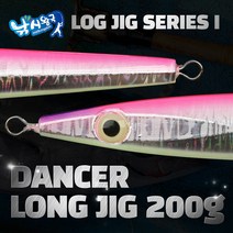 낚시왕국 최강메탈 댄서 롱지그 DANCER LONG JIG 200g, D-05 레드제브라