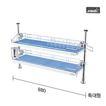 [특대형] 스타픽스 실리텐 항균 식기건조대 880cm, 없음