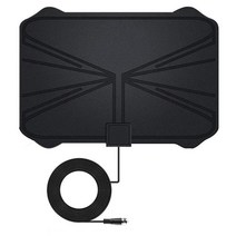 4K 디지털 HDTV 공중 실내 증폭 안테나 1180 마일 범위 HD1080P DVBT2 Freeview TV HD, 01 Black
