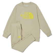 [노스페이스] 키즈 데일리 스웻 세트 NM5MN04S_LBE