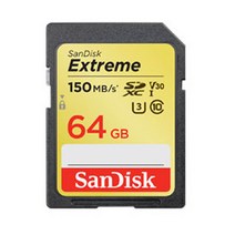 SONY 알파 A6500 호환 카메라 MLC 메모리카드 64GB, 선택하세요, san extrem SD카드 64GB