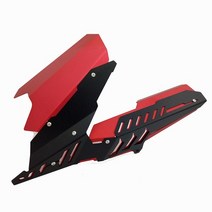 야마하 yzf r25 r3 yzf-r25 yzf-r3 mt-03 mt03 mt-25 mt25 오토바이 cnc 리어 펜더 흙받이 체인 가드 커버 프로텍터 키트, 빨간색