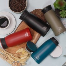 로얄스타 [1+1] 심플키친 핫N콜드 컴팩트 보온보냉 텀블러 350mL, 블루+블랙