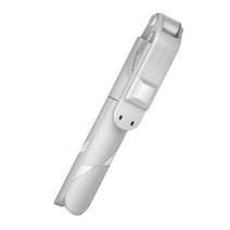 짐벌셀카봉 블루투스 xt02 360° 회전하는 라이브 스트리밍 폰 홀더 접이식 휴대용, 하얀