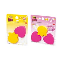 Post-it 포스트-잇 강한 점착용 미니 모양 노트 포스트잇 점착식 메모지, 1개, 1. Mini-HT