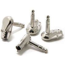방패 Homebrew 마개 wuernine 4pcs 직각 90도 6.35mm 입체 음향 땜납 편평한 접합기 기타 헝겊 조각 스피커, 4