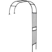 조립식 아치돔 산책로 원예용품 식물 지주대 조립형, 40CM) 0.6m x 높이2.4m 블랙