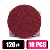 10PCS 라운드 사포 샌딩 디스크 금속 자동차 나무 휠 복원 연마 키트 805000 그릿 모래 시트 26 인치, 10PCS Grit 120, 2 inch 50mm, 10PCS Grit 120