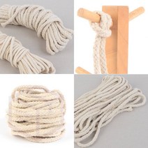 마켓프리 면로프 현수막로프 마크라메DIY 마크라메로프 캠핑로프 캣타워로프 마크라메면로프 고양이면줄 고양이스크레쳐 고양이스크래쳐로프, 10M