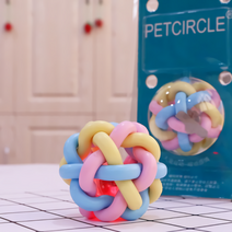 애견용품 파스텔 꽈배기볼 반려동물 장난감 강아지, 없음