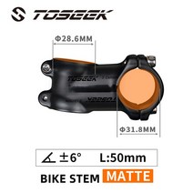 입문용 MTB 자전거 산악용 운동용 오프로드 toseek 스템 초경량 알루미늄 핸들 바 스템 617도 mtb 스템 50mm-120mm 파워 mtb 31.8mm 산악 스템, 각도 6-50mm