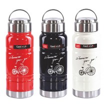 PGM1*^몰자전거 보온병 550ml 학생 디자인 온보냉병 휴대용 단체선물 스텐 스테인레스 답례품 직장인^*1췤pgm, *^^옵션*^크림