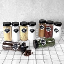 미르 라벨 양념통 세트 5종 (택1), 양념통세트 200ml / 10개