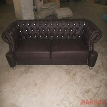 1인소파 싱글 미국 Chesterfield 소파 세트 이탈리아 가죽 Modern, 3 seater