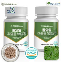 돌외잎 추출물 가루 추출 분말 돌외잎다이어트 120정 식약처 HACCP 인증 AMPK 효소 사포닌 효능, 2통